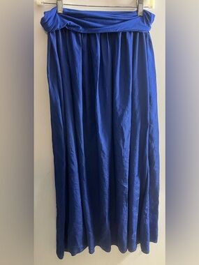 Blue Saks Fifth Avenue Women’s Maxi Skirt - Classic Flowing Silhouette Size M